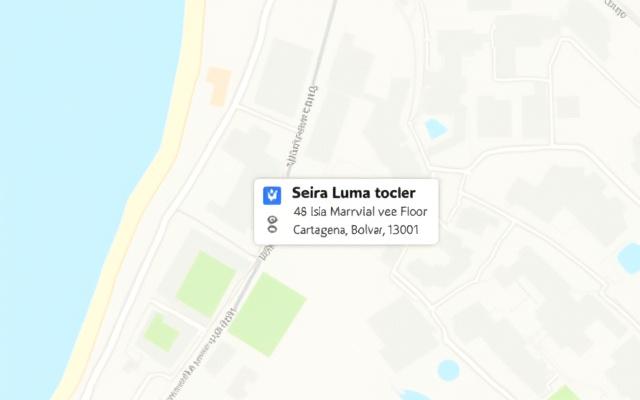 Ubicación de la oficina de Sierra Luma en Cartagena, Colombia