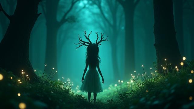 Cortometraje de animación sobre un espíritu del bosque en un entorno místico